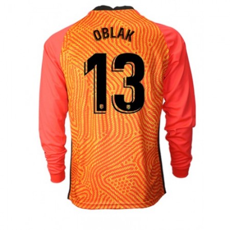 Billige Fotballdrakter Atlético Madrid Jan Oblak 13 Keeper draktsett 2020/21 M003 Langermet